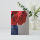 Carte Postale roses rouges (Debout devant)