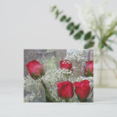 Carte Postale Roses rouges (Debout devant)
