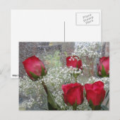 Carte Postale Roses rouges (Devant / Derrière)
