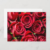 Carte Postale Roses rouges (Devant / Derrière)
