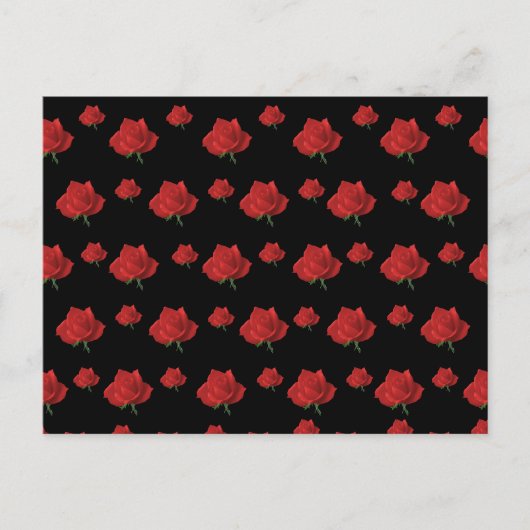 Carte Postale Roses rouges (Devant)
