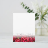 Carte Postale Roses Rouges Avec Contours Noirs (Debout devant)