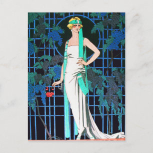 CARTE POSTALE ROSES ROUGES DANS LA NUIT