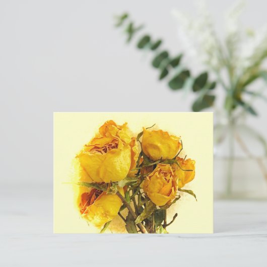 Carte Postale Roses secs (Debout devant)