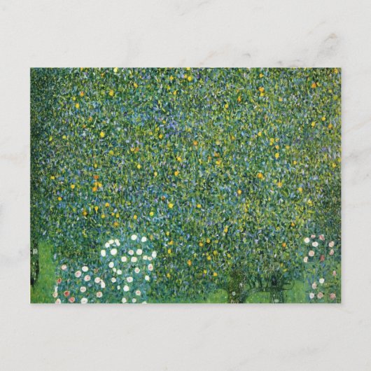 Carte Postale Roses sous les arbres mignons (Devant)