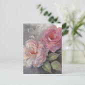 Carte Postale Roses sur Grey (Debout devant)