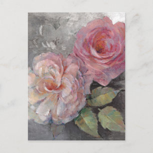 Carte Postale Roses sur Grey