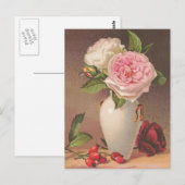 Carte Postale Roses vintages (Devant / Derrière)