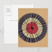 Carte Postale Rosette Tricolore (Devant / Derrière)