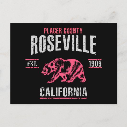 Carte Postale Roseville (Devant)