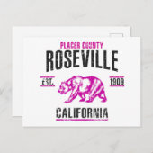 Carte Postale Roseville (Devant / Derrière)