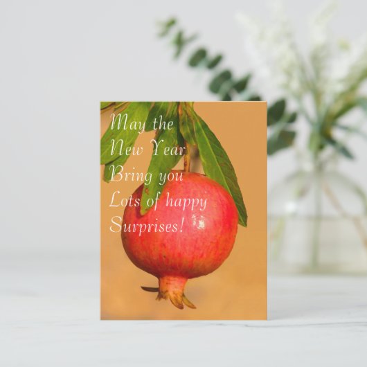 Carte postale Rosh HaShana à la grenade (Debout devant)