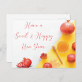 Carte Postale Rosh Hashanah Shana Tova Jour de l'An juif (Devant / Derrière)