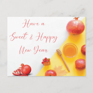 Carte Postale Rosh Hashanah Shana Tova Nouvel An Juif Vœux