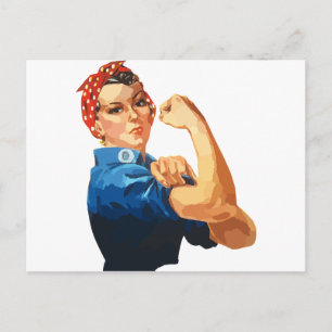 Carte Postale Rosie Classique Personnalisée Le Riveter