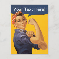 Rosie le Riveter Nous pouvons le faire! Votre text