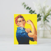 Carte Postale Rosie le Riveter, On Peut Le Faire ! (Debout devant)