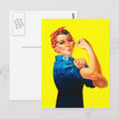 Carte Postale Rosie le rivoir - nous pouvons le faire, icône (Devant / Derrière)