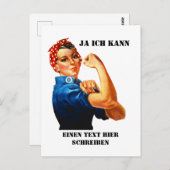 Carte Postale Rosie the Riveter (Devant / Derrière)