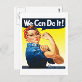 Carte postale Rosie the Riveter (Devant / Derrière)