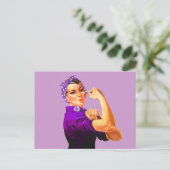 Carte Postale Rosie The Riveter - Violet (Debout devant)