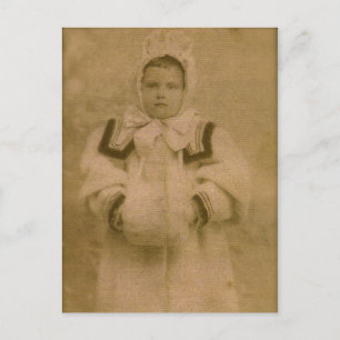 Carte Postale Rosie ZARFOS, prête à la neige, vers 1895