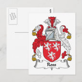 Carte Postale Ross Family Crest (Devant / Derrière)