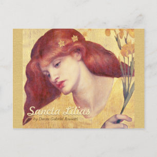Carte postale Rossetti Sancta Lilias CC0657