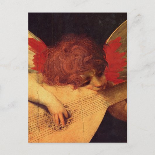 Carte Postale Rosso Fiorentino Musicien Angel (Devant)