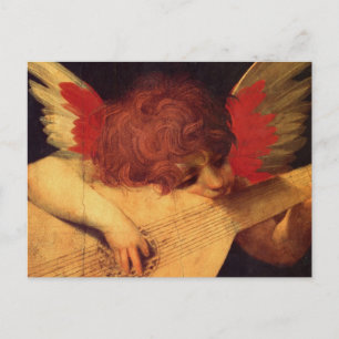 Carte Postale Rosso Fiorentino Musicien Angel
