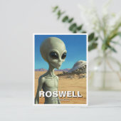 Carte Postale Roswell Alien du Mexique (Debout devant)