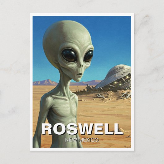 Carte Postale Roswell Alien du Mexique (Devant)