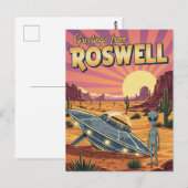 Carte Postale Roswell Alien du Mexique (Devant / Derrière)