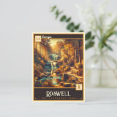 Carte Postale Roswell, Géorgie | VINTAGE (Debout devant)