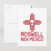 Carte Postale Roswell Nouveau-Mexique (Devant / Derrière)