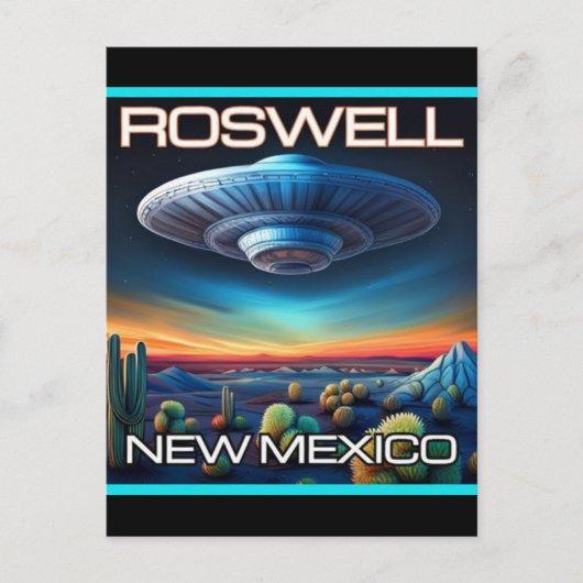 Carte postale Roswell Nouveau-Mexique (Devant)