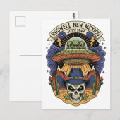 Carte Postale Roswell Nouveau-Mexique Alien (Devant / Derrière)