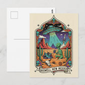 Carte Postale Roswell Nouveau-Mexique Alien (Devant / Derrière)
