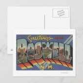 Carte Postale Roswell, Nouveau-Mexique - Scènes de grandes lettr (Devant / Derrière)