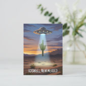 Carte Postale Roswell Nouveau Mexique UFO (Debout devant)