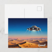 Carte Postale Roswell Nouveau Mexique UFO (Devant / Derrière)