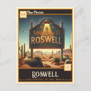 Carte Postale Roswell, Nouveau-Mexique   VINTAGE
