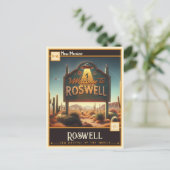 Carte Postale Roswell, Nouveau-Mexique | VINTAGE (Debout devant)