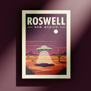 Carte Postale Roswell Nouveau-Mexique vintage