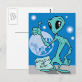 Carte Postale Roswell Ou Bust (Devant / Derrière)