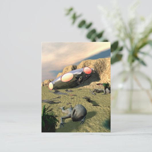 Carte postale Roswell UFO Crash (Debout devant)