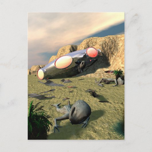 Carte postale Roswell UFO Crash (Devant)