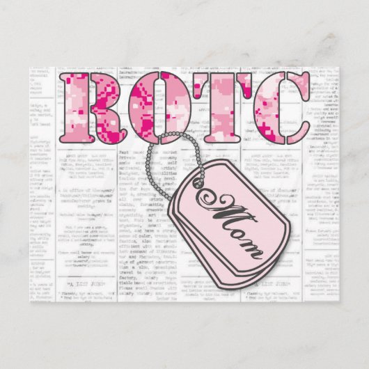 Carte Postale ROTC Mom : Aide Recherchée (Devant)