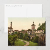 Carte Postale Roten Tor, Augsburg, Bavière, Allemagne (Devant / Derrière)