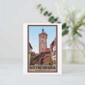 Carte Postale Rothenburg od Tauber - Klingentor (Debout devant)